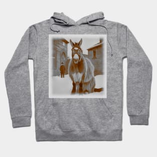 Christmas cat donkey Hoodie